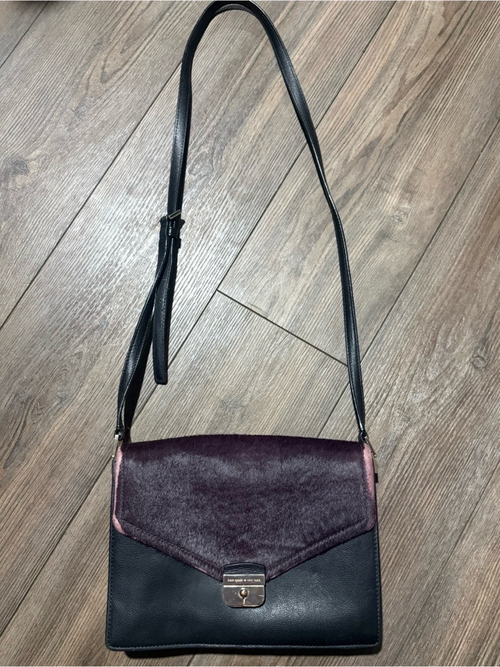 Kate Spade New York Sayra Hyde Place Leather Calf Hair Crossbody Bag